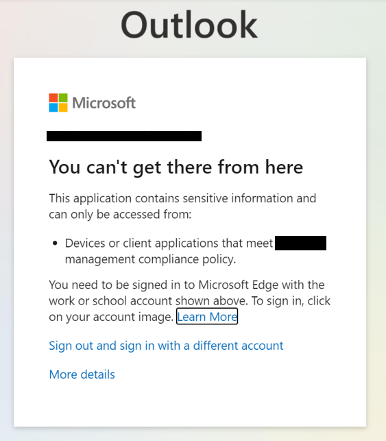 Block Access to Microsoft 365 Resources from Unmanaged Windows Device